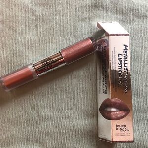 Metallist liquid foil lipstick duo touch in sol